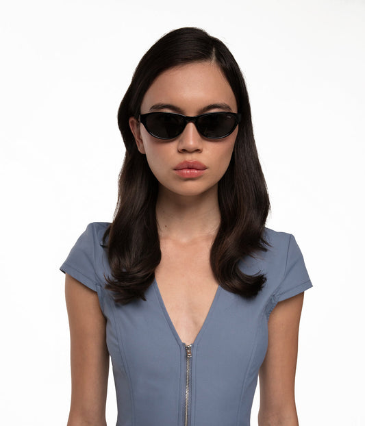 SUMER Black Cat-Eye Sunglasses | Matt & Nat