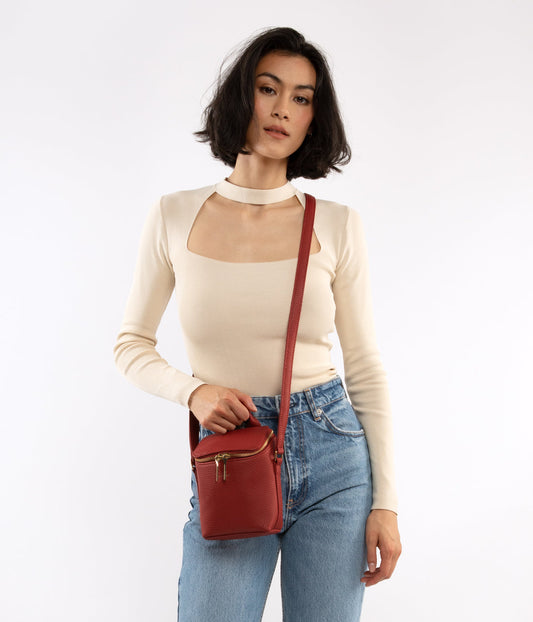 BRAVE MICRO Vegan Crossbody Bag - Purity | Matt & Nat